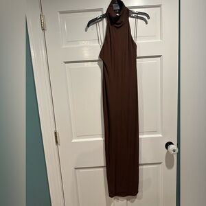 BNWOT Naked Wardrobe Open Back, Sleeveless, Turtle Neck dress. size Medium